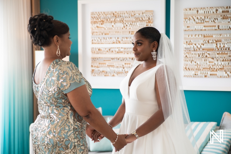 Bride and mom