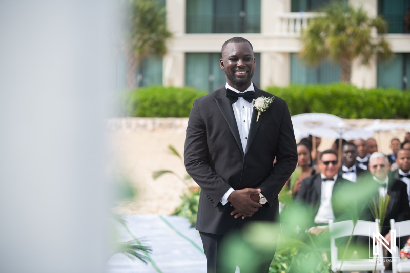 Groom waiting for the bride