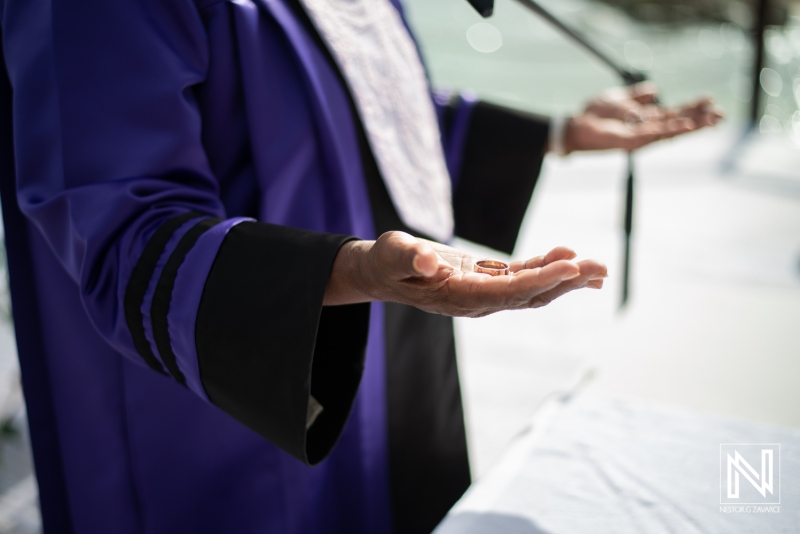 Officiant with rings