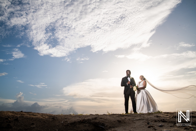Wedding sunset photoshoot