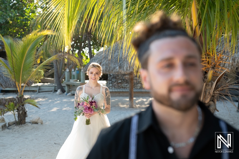 Bride walking down the aisle