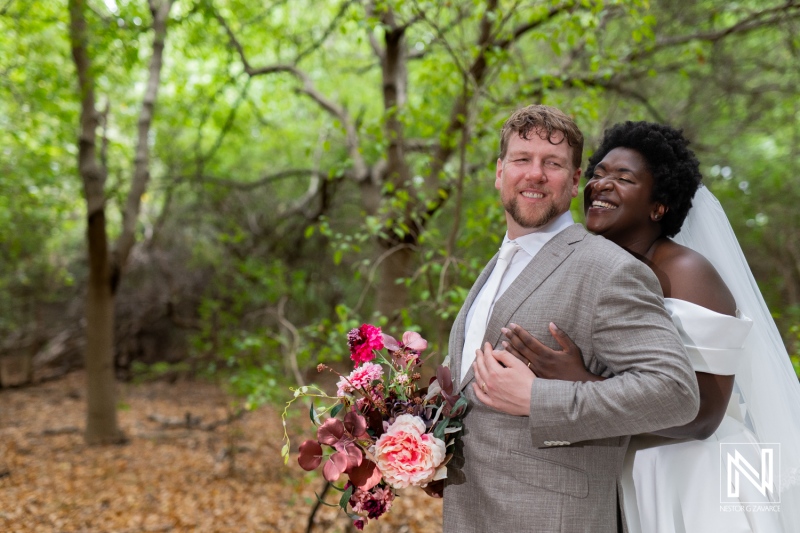 Bride and groom photoshoot session