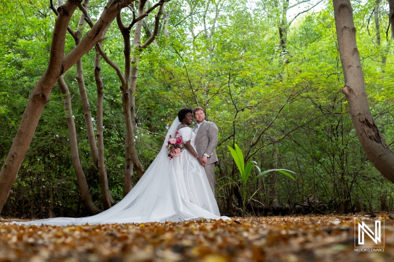 Bride and groom photoshoot session