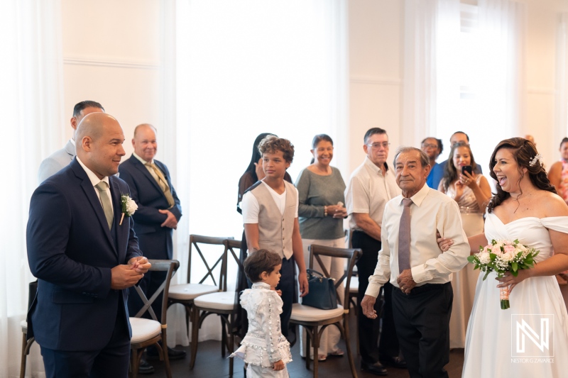 Wedding celebration at Kranshi in Curacao brings family and friends together for a beautiful moment