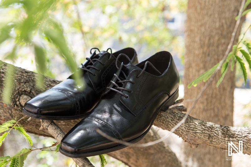 Groom black shoes