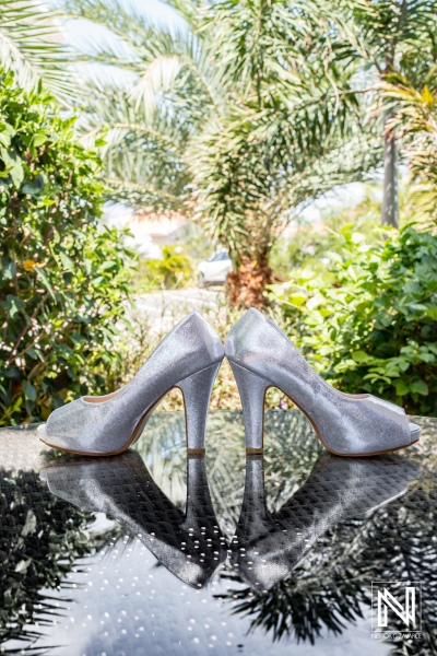 Bride white shoes