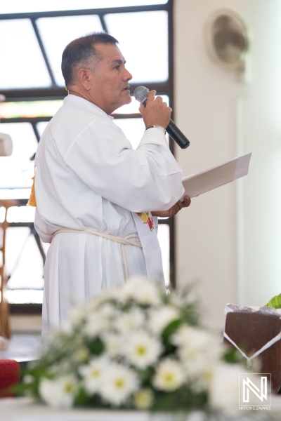 Priest in the wedding ceremony