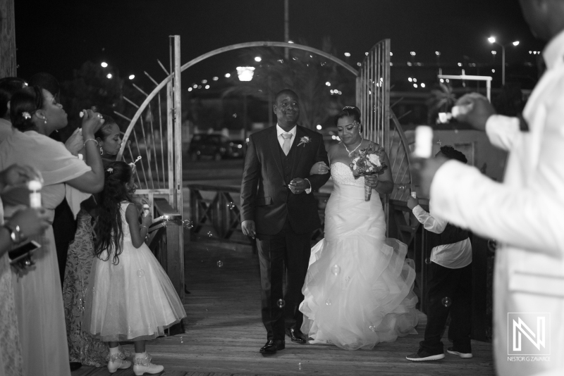 Bride and groom party entrance