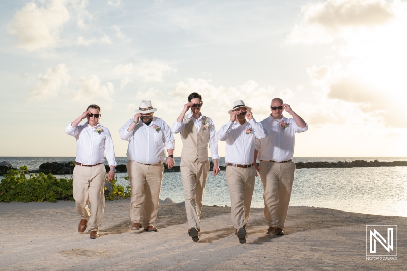 Groom with groomsmen