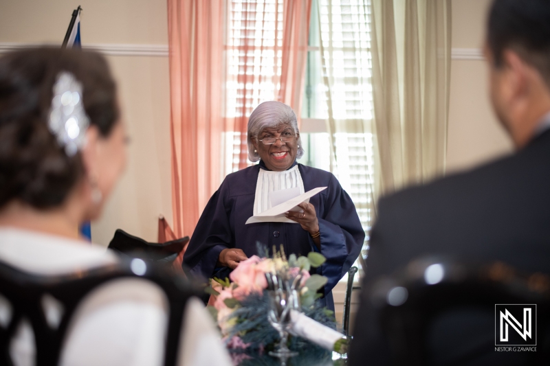 Officiant at Kranshi Curacao