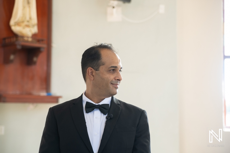 Groom waiting for the bride