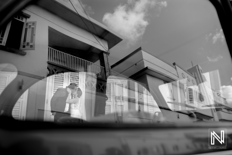 Bride and groom photoshoot session