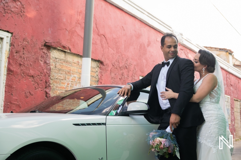 Bride and groom photoshoot session