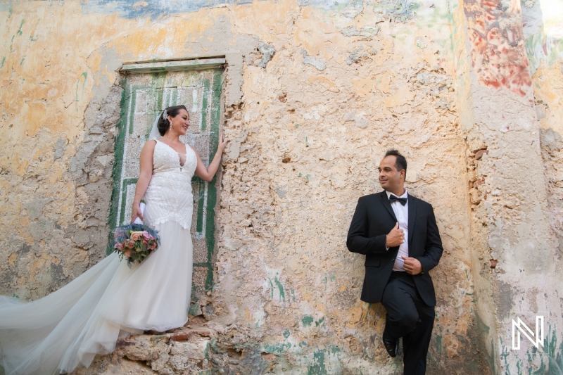 Bride and groom photoshoot session