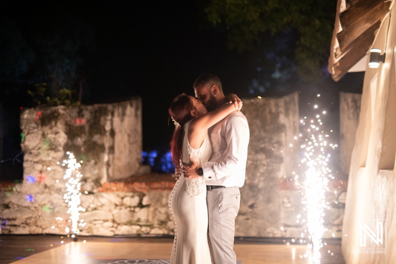 First dance with fireworks