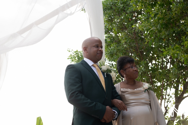 Groom waiting for the bride