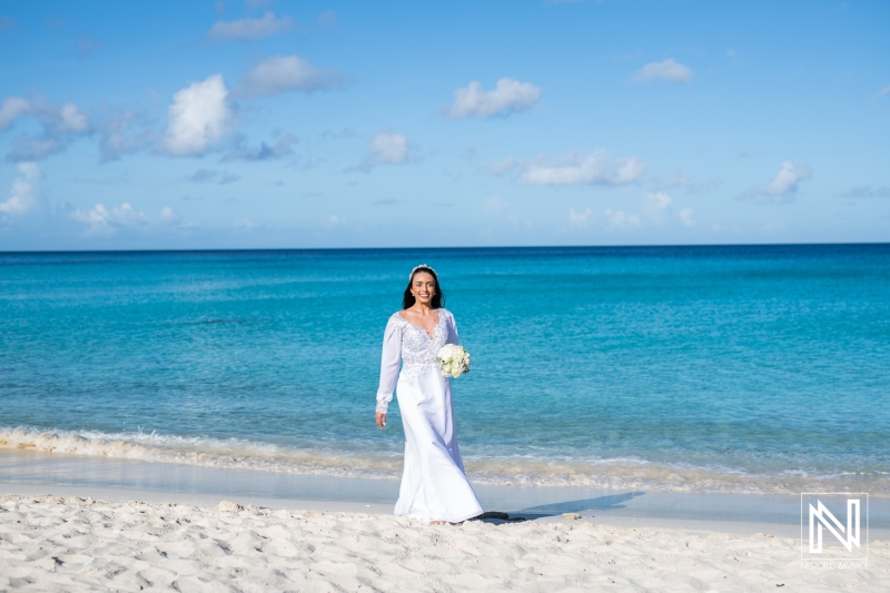 Bride walking down the isle