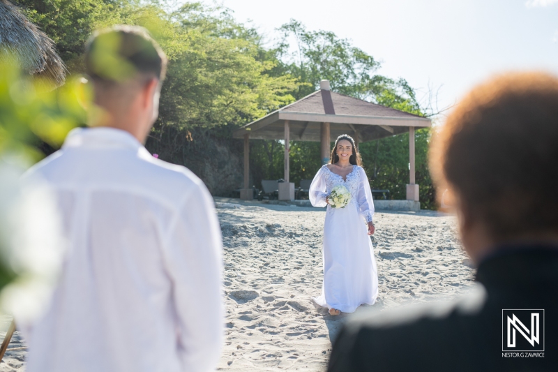 Bride walking down the isle