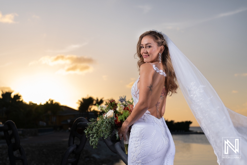Bridal sunset photoshoot session