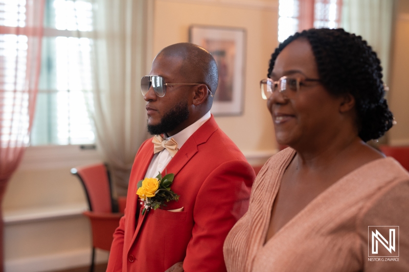 Groom waiting to the bride