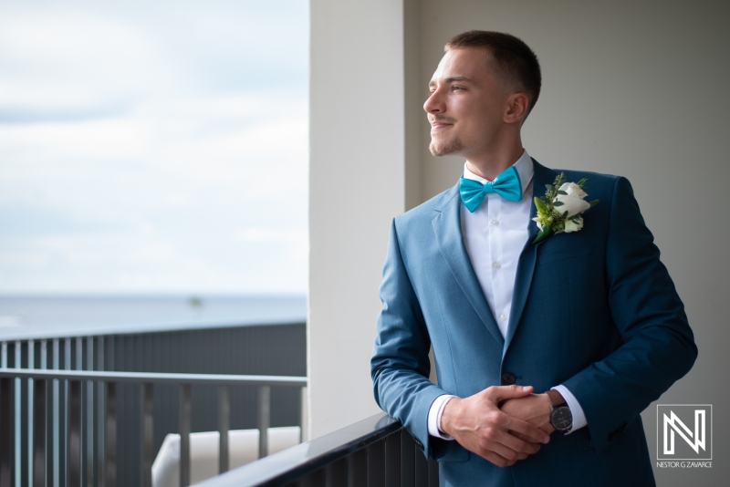 Groom waiting for the ceremony