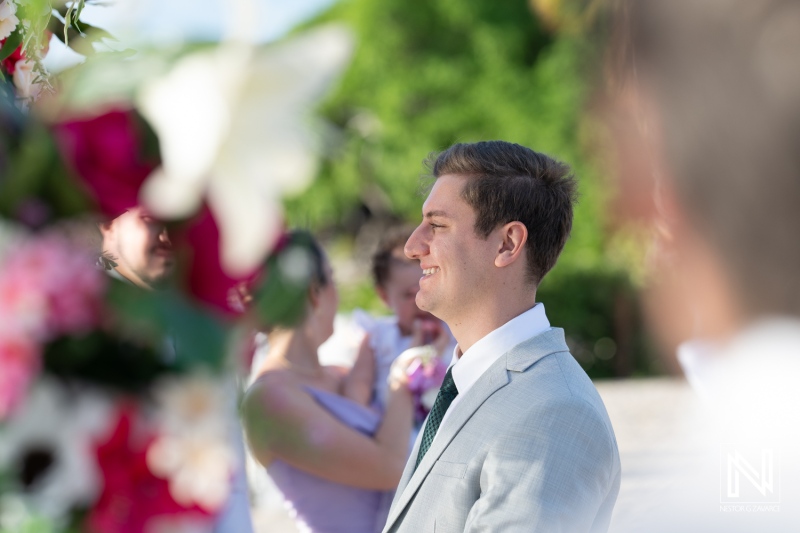 Groom waiting for the bride