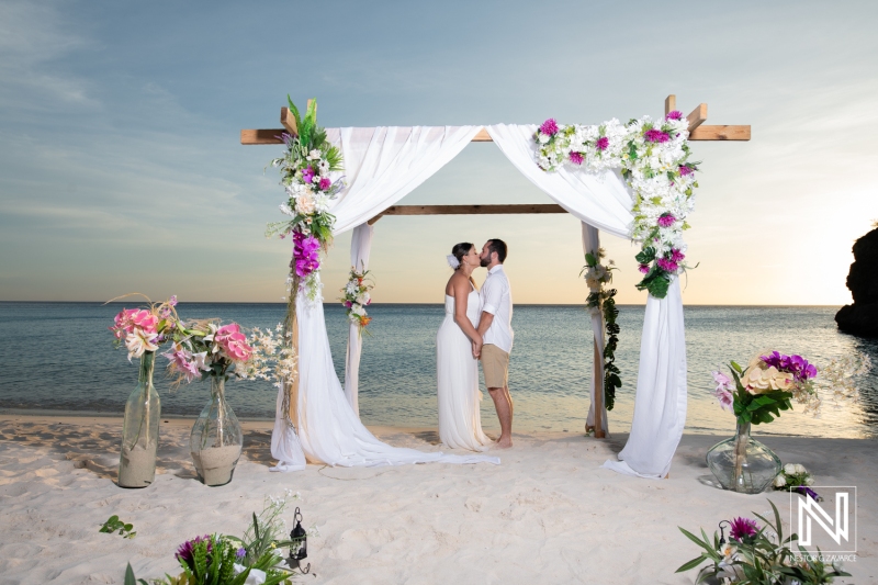 Sunset wedding photoshoot