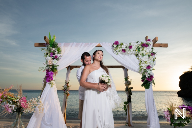 Sunset wedding photoshoot