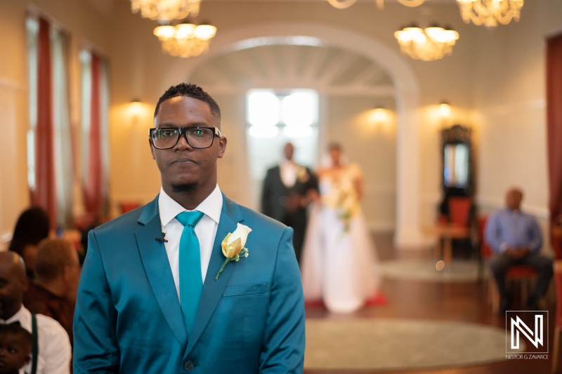Groom waiting for the bride