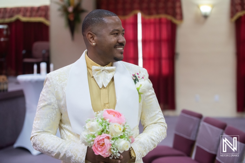 Groom waiting for the bride