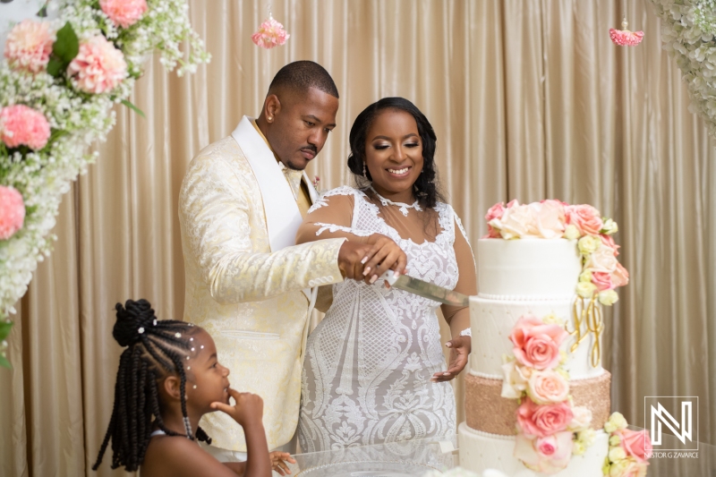 Cutting the cake
