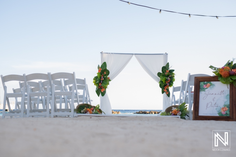 Wedding ceremony setup