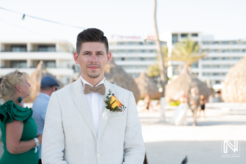 Groom waiting for the bride
