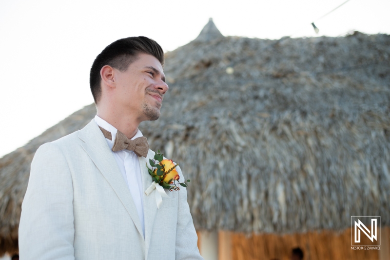 Groom waiting for the bride
