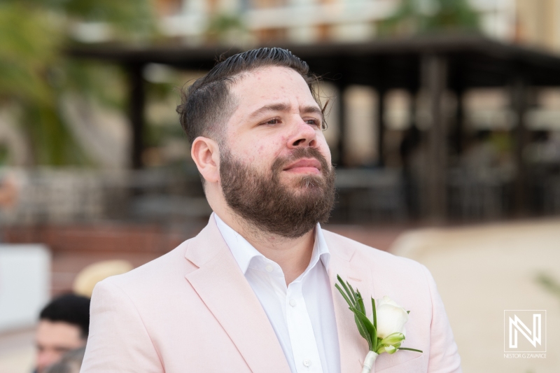 Groom waiting for the bride