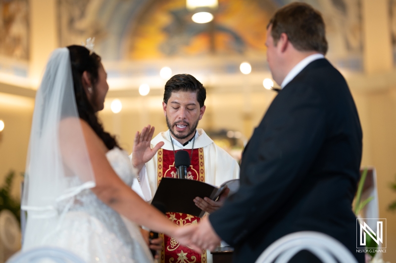 Blessing by the priest
