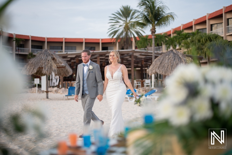 Bride and groom entrance to reception