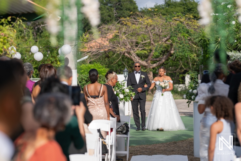 Celebration of love and unity in a beautiful wedding ceremony in Curacao surrounded by family and friends