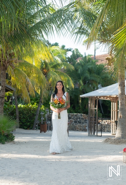 Bride walking down the aisle