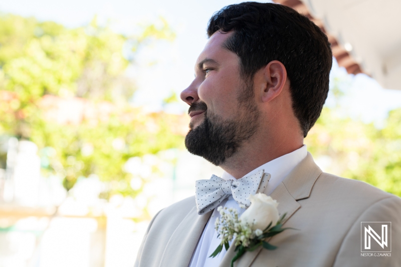 Groom's first reaction