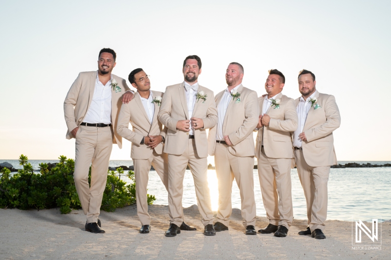 Groom with groomsmen