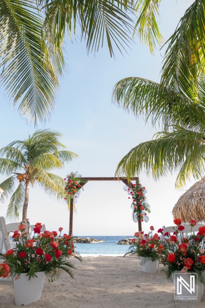 Tropical Wedding Ceremony in Curacao