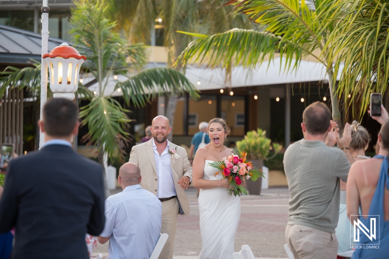 Curacao Landmark Wedding Portrait