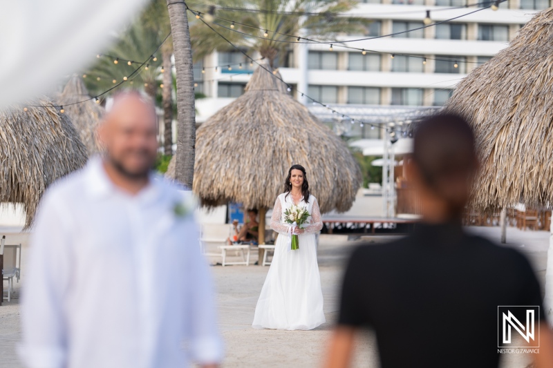 Wedding celebration in Curacao at Mangrove Beach Corendon