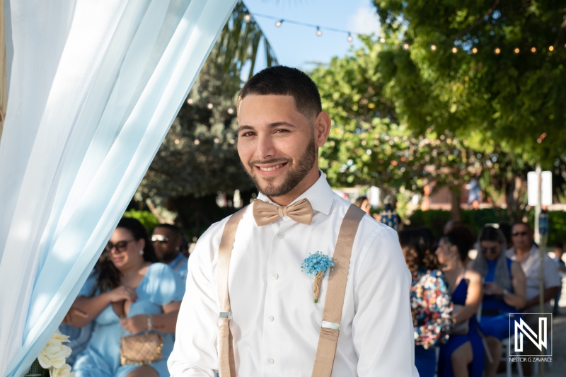 Groom waiting for the bride