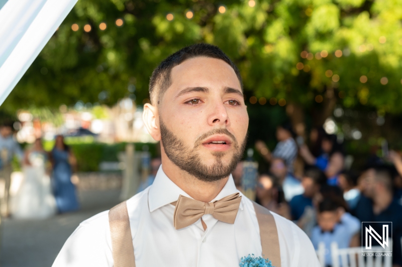Groom waiting for the bride