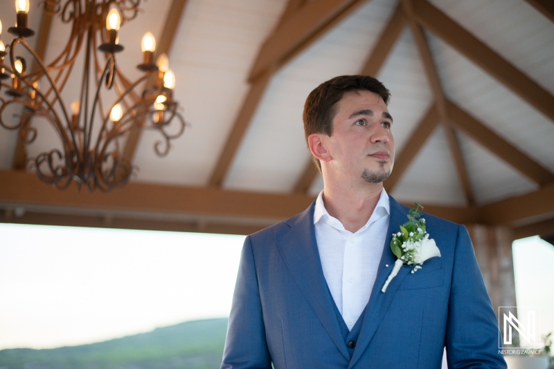 Groom waiting for bride