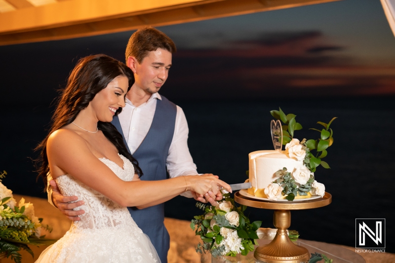 Cutting the cake