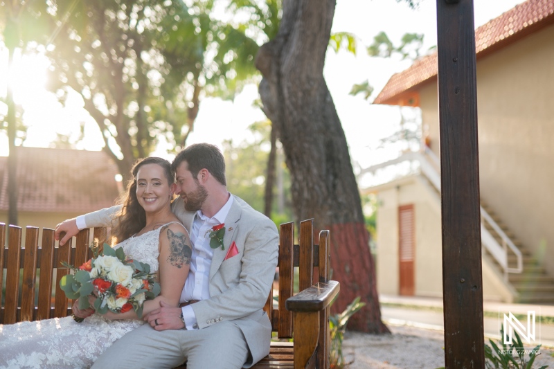 Bride and groom photoshoot session