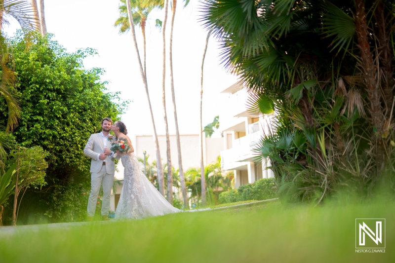 Bride and groom photoshoot session